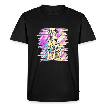 dalmatien - T-shirt Premium bio Homme - noir - Devant - Nico (187cm)