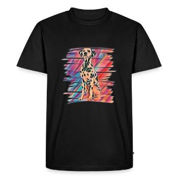 dalmatien - T-shirt Premium bio Homme - noir - Devant - Nico (187cm)