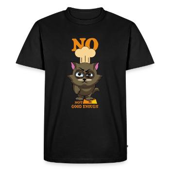 Noe Simply Noe Bad Cat pour chats Mami Cat Mom - T-shirt Premium bio Homme - noir - Devant - Nico (187cm)