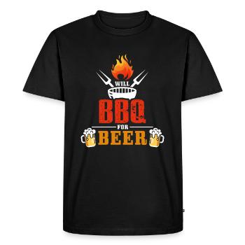 Grilling Grill King Grill Master BBQ Bière barbecue - T-shirt Premium bio Homme - noir - Devant - Nico (187cm)
