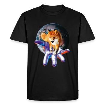 Renard - T-shirt Premium bio Homme - noir - Devant - Nico (187cm)