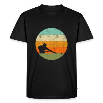 Billard Snooker Pool Billard T Shirt - T-shirt Premium bio Homme - noir - Devant - Nico (187cm)