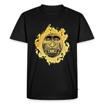 Singe - T-shirt Premium bio Homme - noir - Devant - Nico (187cm)