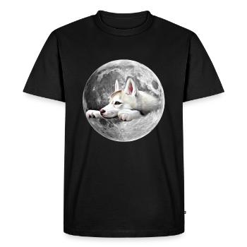 Wolf - T-shirt Premium bio Homme - noir - Devant - Nico (187cm)