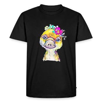 Bec d’abel - T-shirt Premium bio Homme - noir - Devant - Nico (187cm)