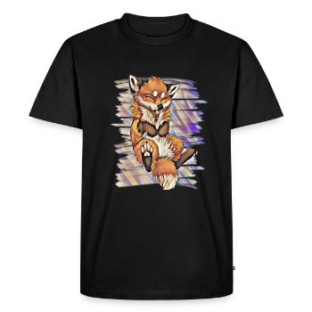 Renard - T-shirt Premium bio Homme - noir - Devant - Nico (187cm)