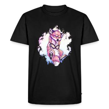 Renard - T-shirt Premium bio Homme - noir - Devant - Nico (187cm)