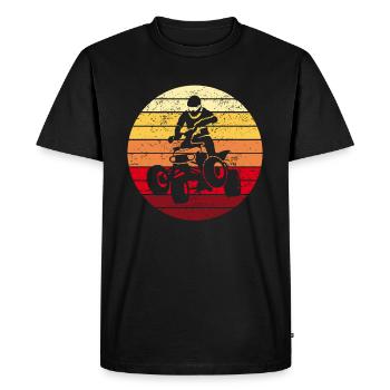 Quad-biker quad fahrer ATV Retro cadeau - T-shirt Premium bio Homme - noir - Devant - Nico (187cm)