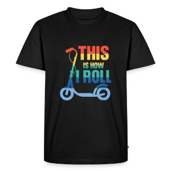scooter e-scooter scooter e-scooter - Men's Premium Organic T-Shirt - black - Front - Nico (187cm)