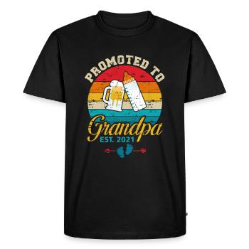 Promu à Grandpa Est 2021 Milk Beer Hilarious N - T-shirt Premium bio Homme - noir - Devant - Nico (187cm)