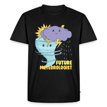 Future meteorologist - Men's Premium Organic T-Shirt - black - Front - Nico (187cm)