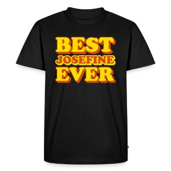Josefine Prénom Drôle Cadeau - T-shirt Premium bio Homme - noir - Devant - Nico (187cm)