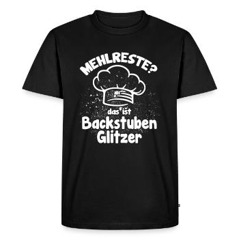 Bakeries glitter funny baker's saying - Men's Premium Organic T-Shirt - black - Front - Nico (187cm)