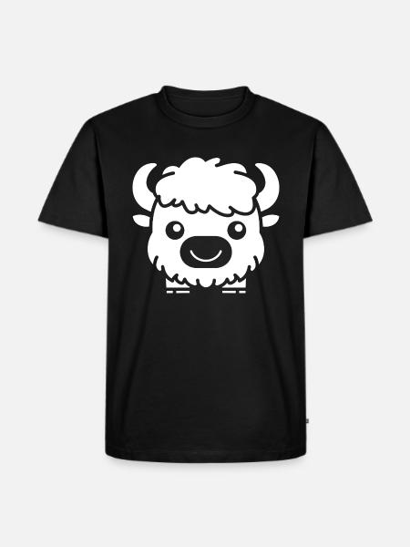 Buffalo - Men's Premium Organic T-Shirt - black