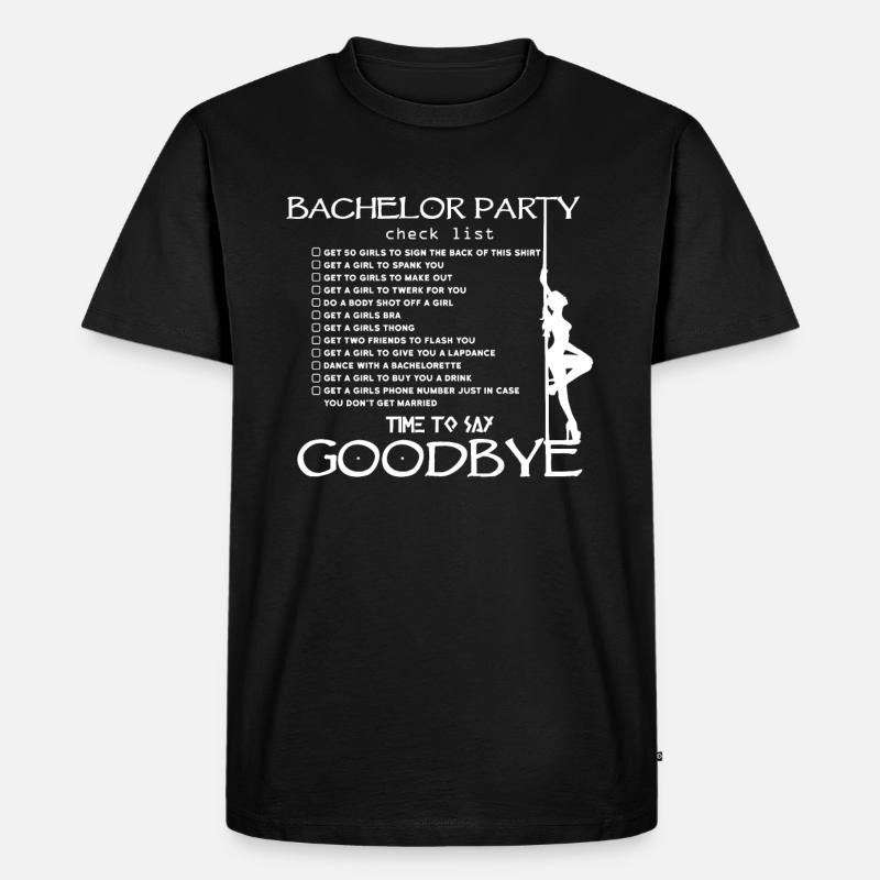 Junggesellenabschied - Männer Premium Bio T-Shirt - Schwarz