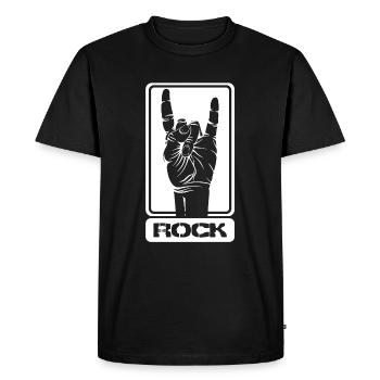 Festival de concert de rockers - T-shirt Premium bio Homme - noir - Devant - Nico (187cm)