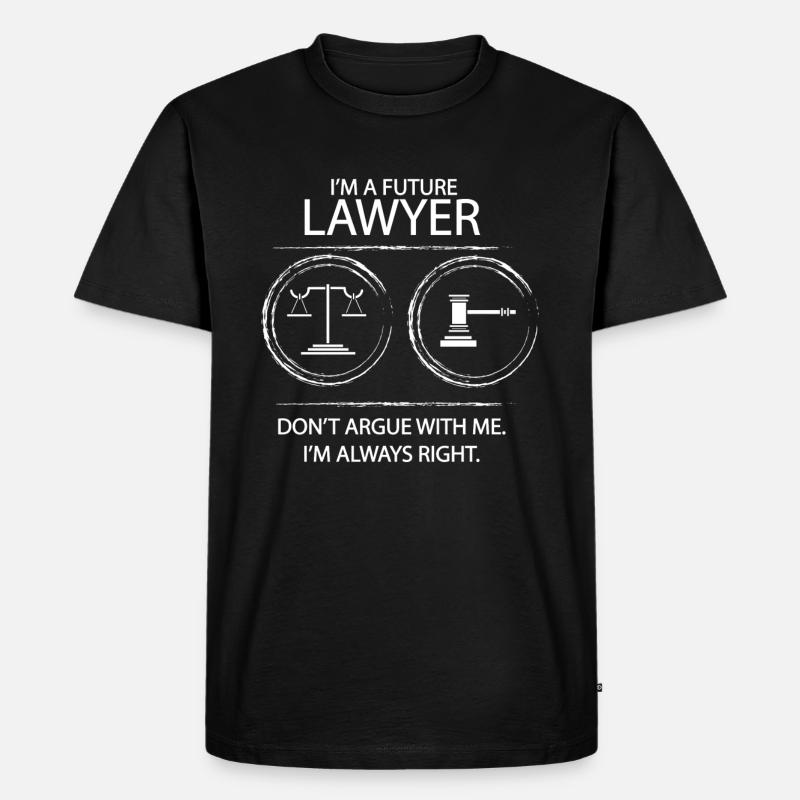 Zukünftiger Richter - Männer Premium Bio T-Shirt - Schwarz