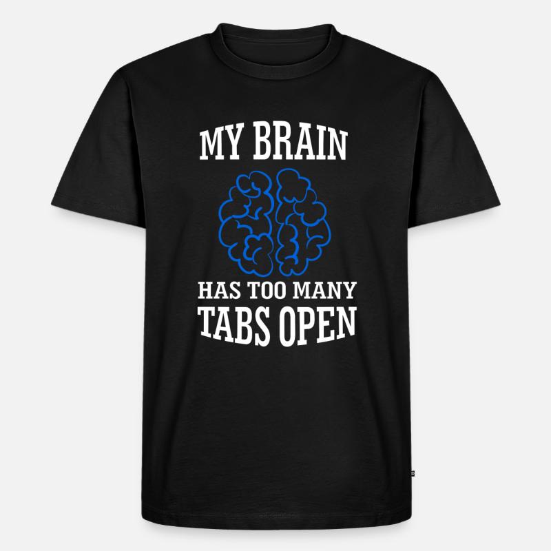 Internet Tabs - Männer Premium Bio T-Shirt - Schwarz