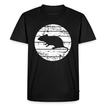 Rats - T-shirt Premium bio Homme - noir - Devant - Nico (187cm)