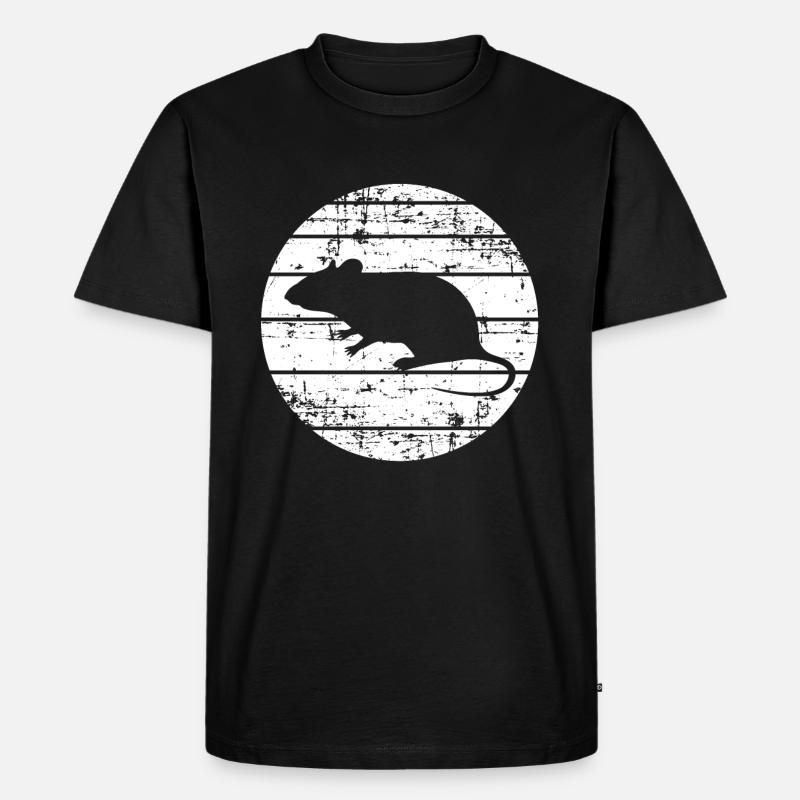 Ratten - Männer Premium Bio T-Shirt - Schwarz