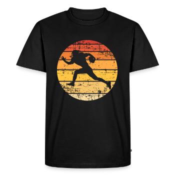 Football américain - T-shirt Premium bio Homme - noir - Devant - Nico (187cm)