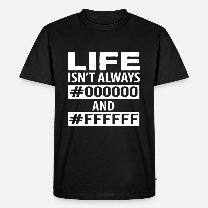 Programmierer Farbcode Lustig - Männer Premium Bio T-Shirt - Schwarz