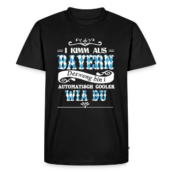 Je Kimm de Bavière - T-shirt Premium bio Homme - noir - Devant - Nico (187cm)