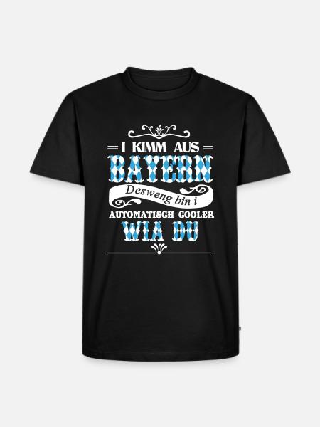 I Kimm from Bavaria - Men's Premium Organic T-Shirt - black
