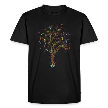Libellule - T-shirt Premium bio Homme - noir - Devant - Nico (187cm)