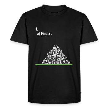 Trouver X - T-shirt Premium bio Homme - noir - Devant - Nico (187cm)