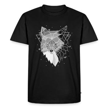 Polygon Wolf - Männer Premium Bio T-Shirt - Schwarz - Vorne - Nico (187cm)