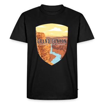 Grand Canyon - Men's Premium Organic T-Shirt - black - Front - Nico (187cm)