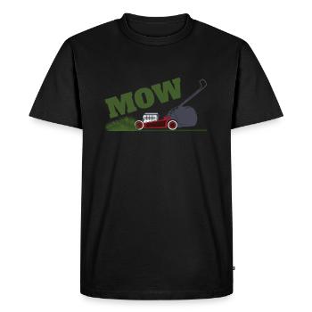 Tondre la pelouse - T-shirt Premium bio Homme - noir - Devant - Nico (187cm)