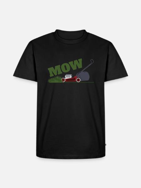 Rasen Mähen - Männer Premium Bio T-Shirt - Schwarz