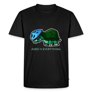 Aero Is Everything - Men's Premium Organic T-Shirt - black - Front - Nico (187cm)