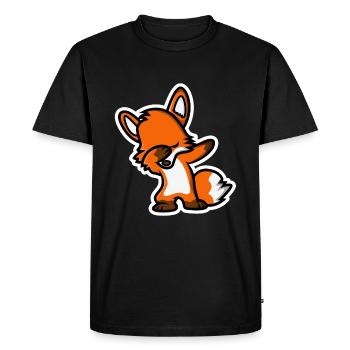 Dab Fuchs - T-shirt Premium bio Homme - noir - Devant - Nico (187cm)