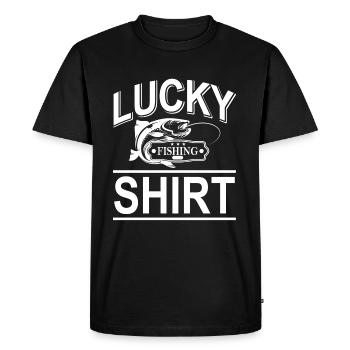 « 100 ans » - T-shirt Premium bio Homme - noir - Devant - Nico (187cm)