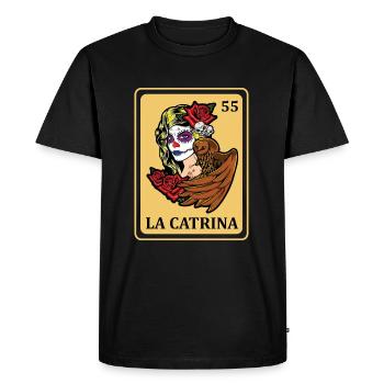 La Catrina Mexican Lottery Muertos Day Of Dead - T-shirt Premium bio Homme - noir - Devant - Nico (187cm)