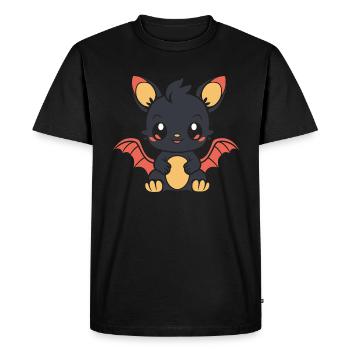 Bébé dragon - T-shirt Premium bio Homme - noir - Devant - Nico (187cm)