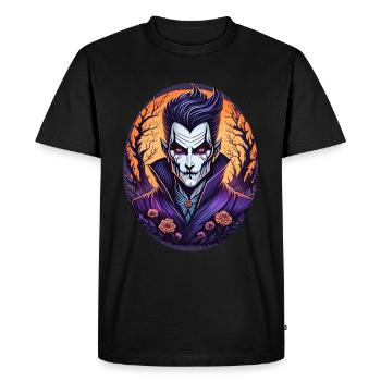 Gruseliges Halloween-partykostüm Vampir - Men's Premium Organic T-Shirt - black - Front - Nico (187cm)