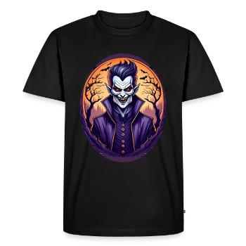 Gruseliges Halloween Party Kostüm Vampir - Men's Premium Organic T-Shirt - black - Front - Nico (187cm)