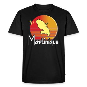 belle idée de Cadeau Original de la Martinique - T-shirt Premium bio Homme - noir - Devant - Nico (187cm)