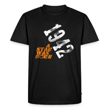 1942 - Men's Premium Organic T-Shirt - black - Front - Nico (187cm)