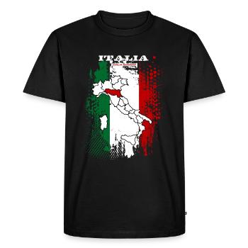 Émilie-Romagne - T-shirt Premium bio Homme - noir - Devant - Nico (187cm)