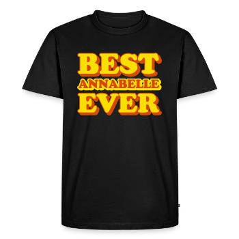 Annabelle First Name Funny Gift - Men's Premium Organic T-Shirt - black - Front - Nico (187cm)