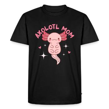 Conception de maman d’axolotl pour les amateurs d’axolotl - T-shirt Premium bio Homme - noir - Devant - Nico (187cm)