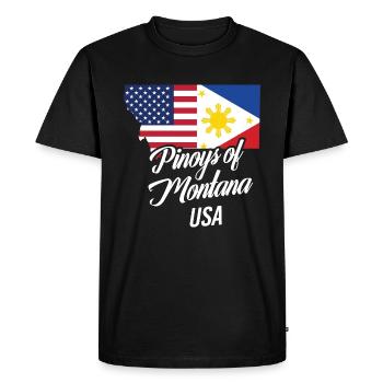 Filipinos of Montana Design for Proud Fil-Ams - Men's Premium Organic T-Shirt - black - Front - Nico (187cm)