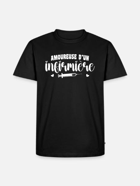 In Love with a Nurse - Men's Premium Organic T-Shirt - black
