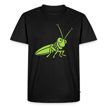 Sauterelle - T-shirt Premium bio Homme - noir - Devant - Nico (187cm)