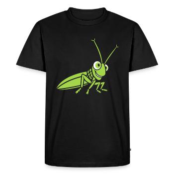Sauterelle - T-shirt Premium bio Homme - noir - Devant - Nico (187cm)